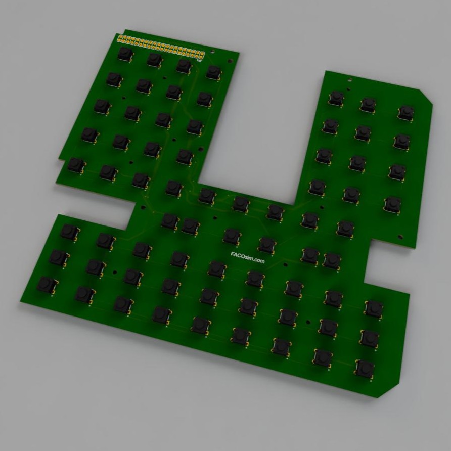 Rendered T-38C control board