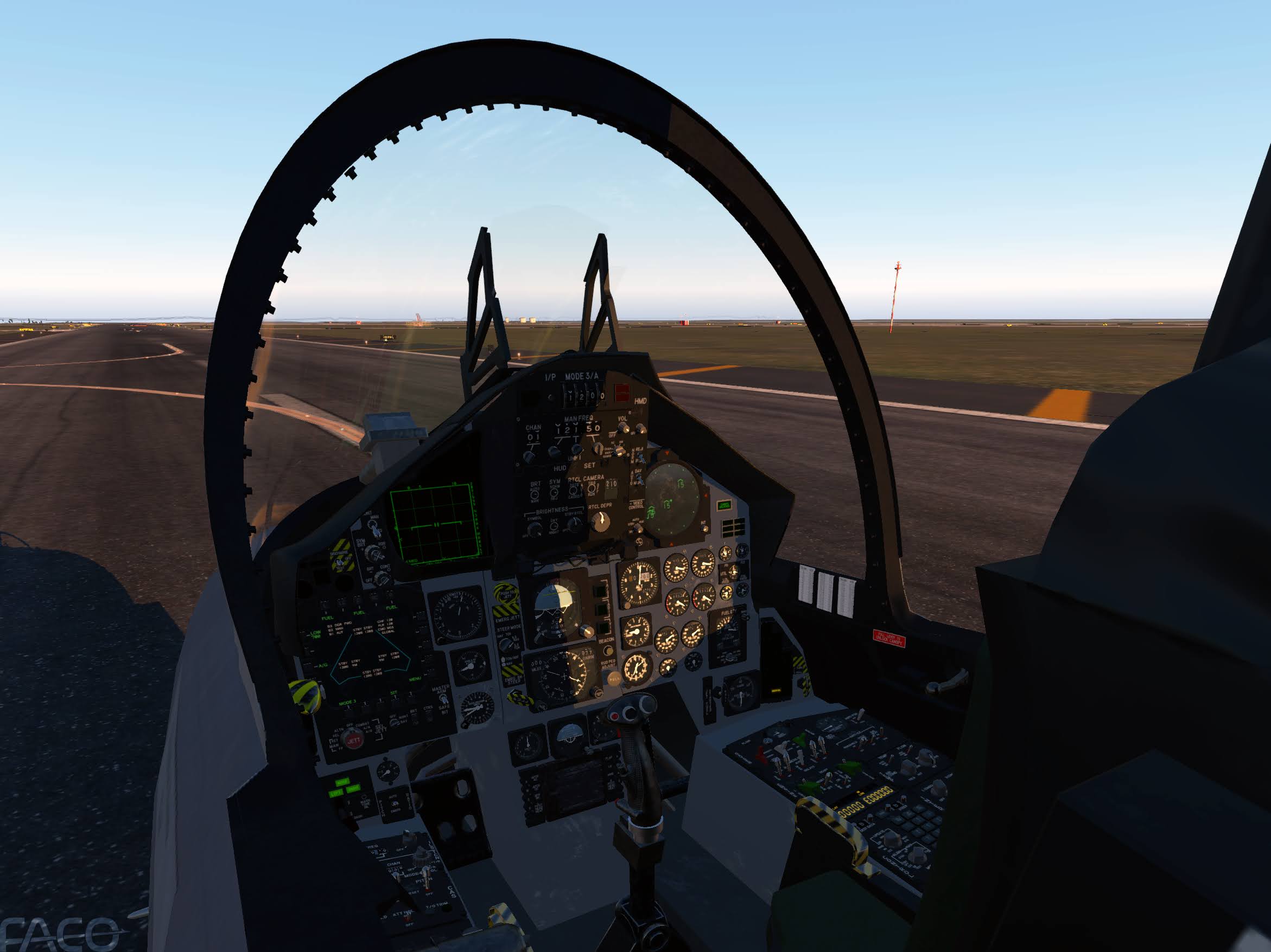 F-15C cockpit detail
