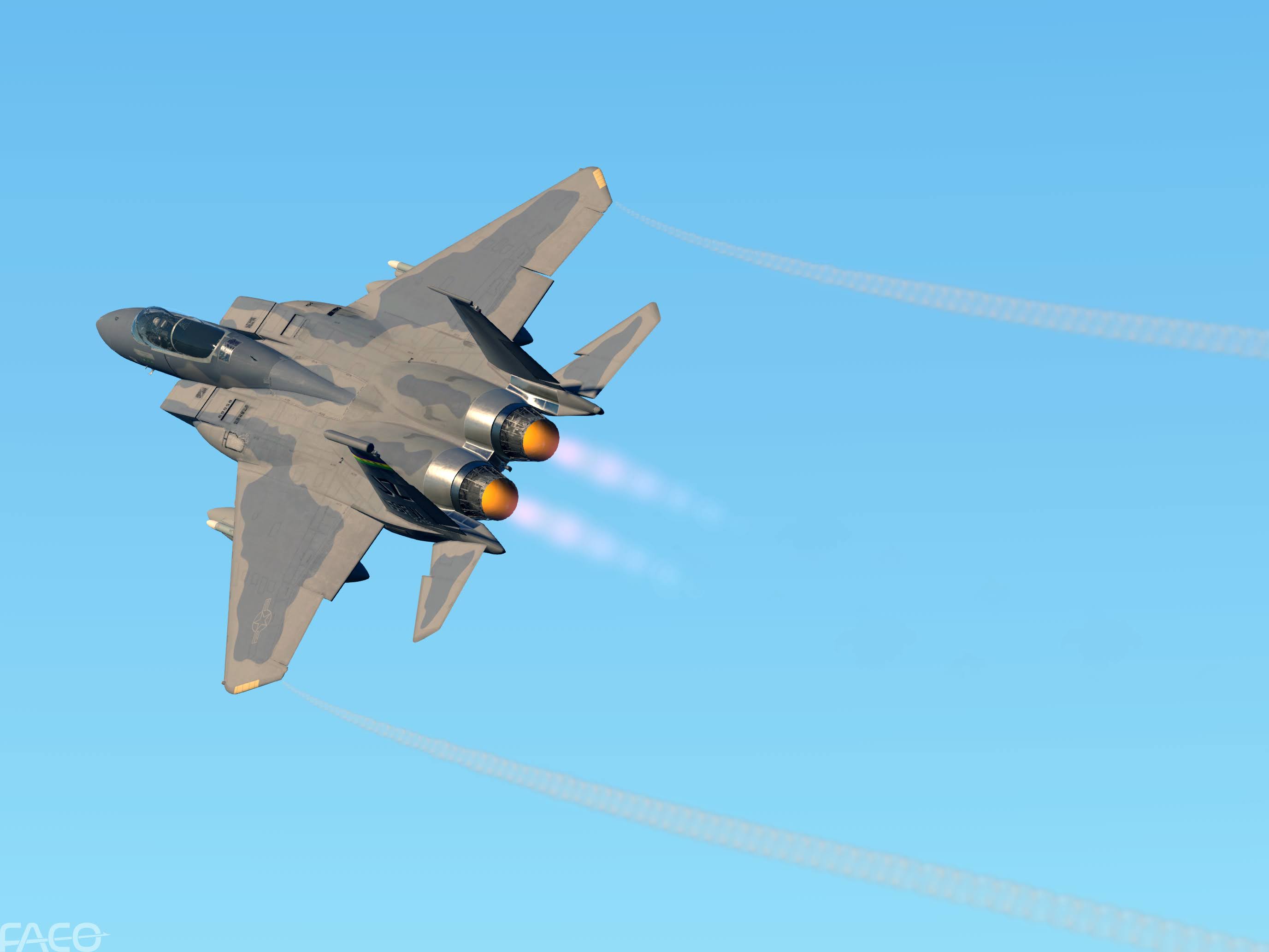 F-15C cockpit view